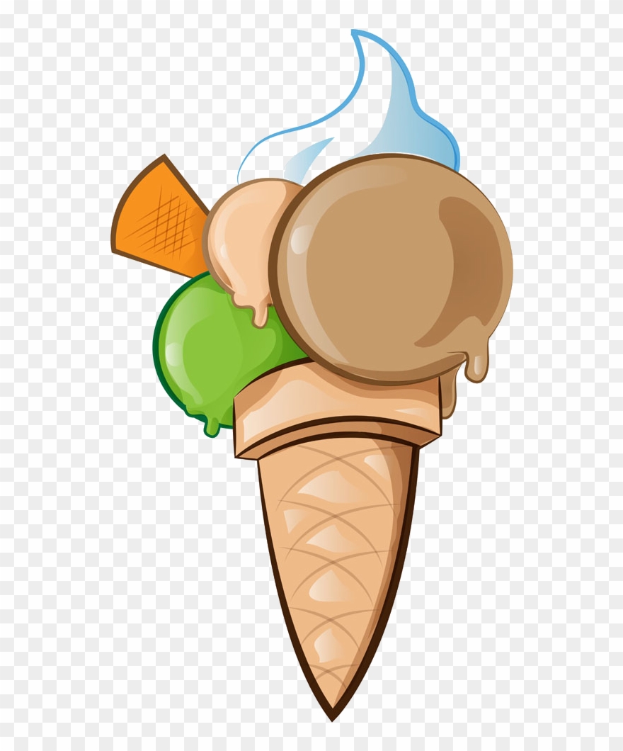Transparent Cone Cartoon - Ice Cream Cone Thumbs Up Clipart