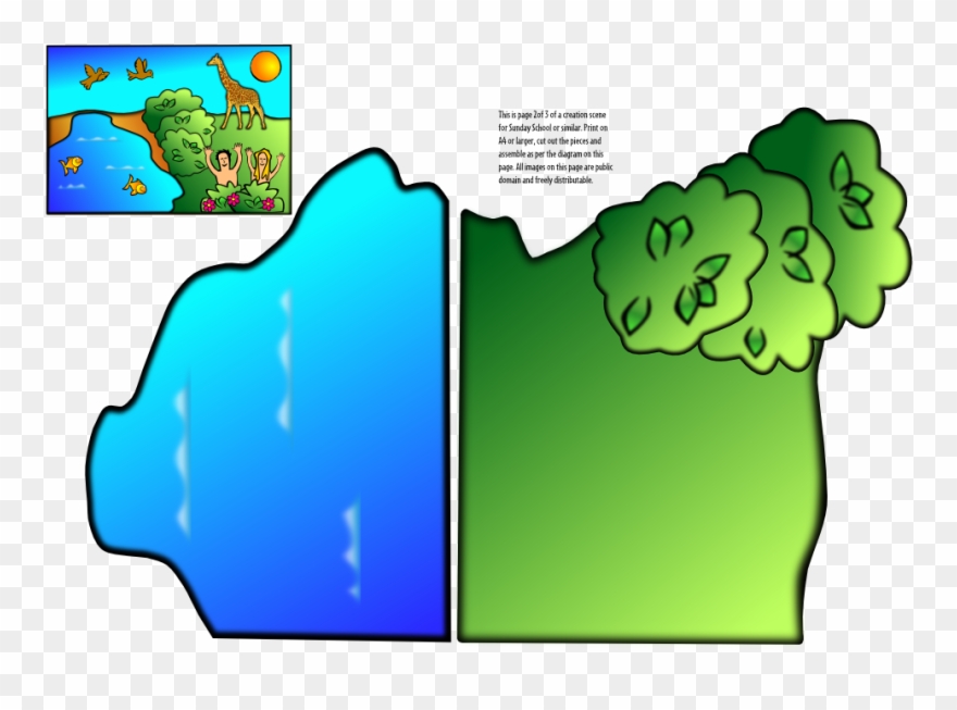 Creation Scene Part - Counting The Creation [book] Clipart