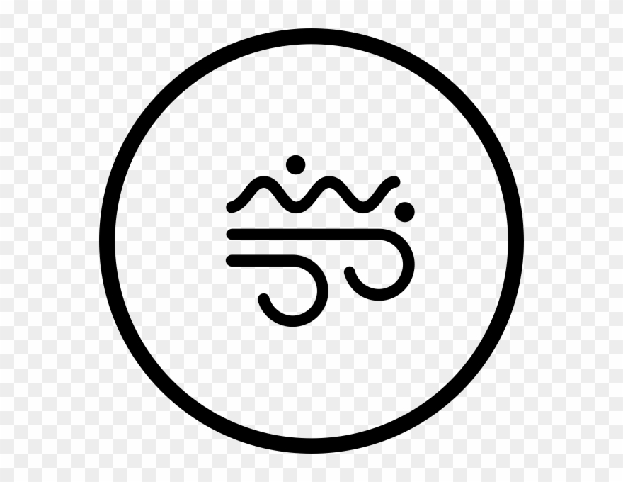 Windy Rubber Stamp - Standard Of Living Icon Clipart