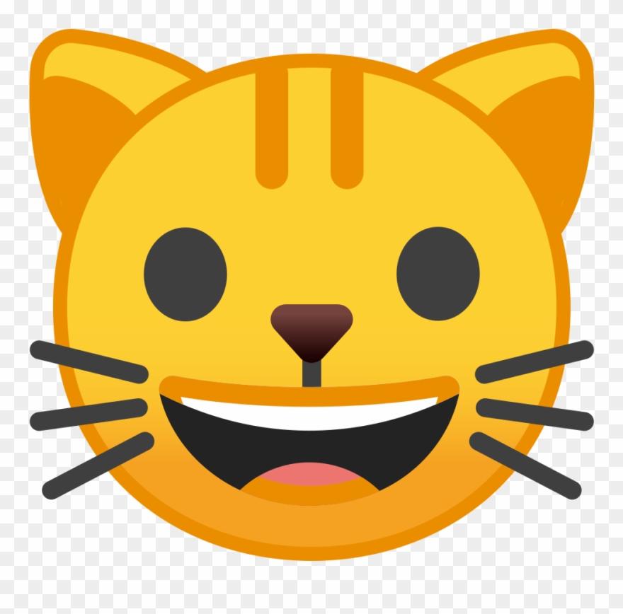 Clip Art Cat Face Icon - 😻 Emoji - Png Download