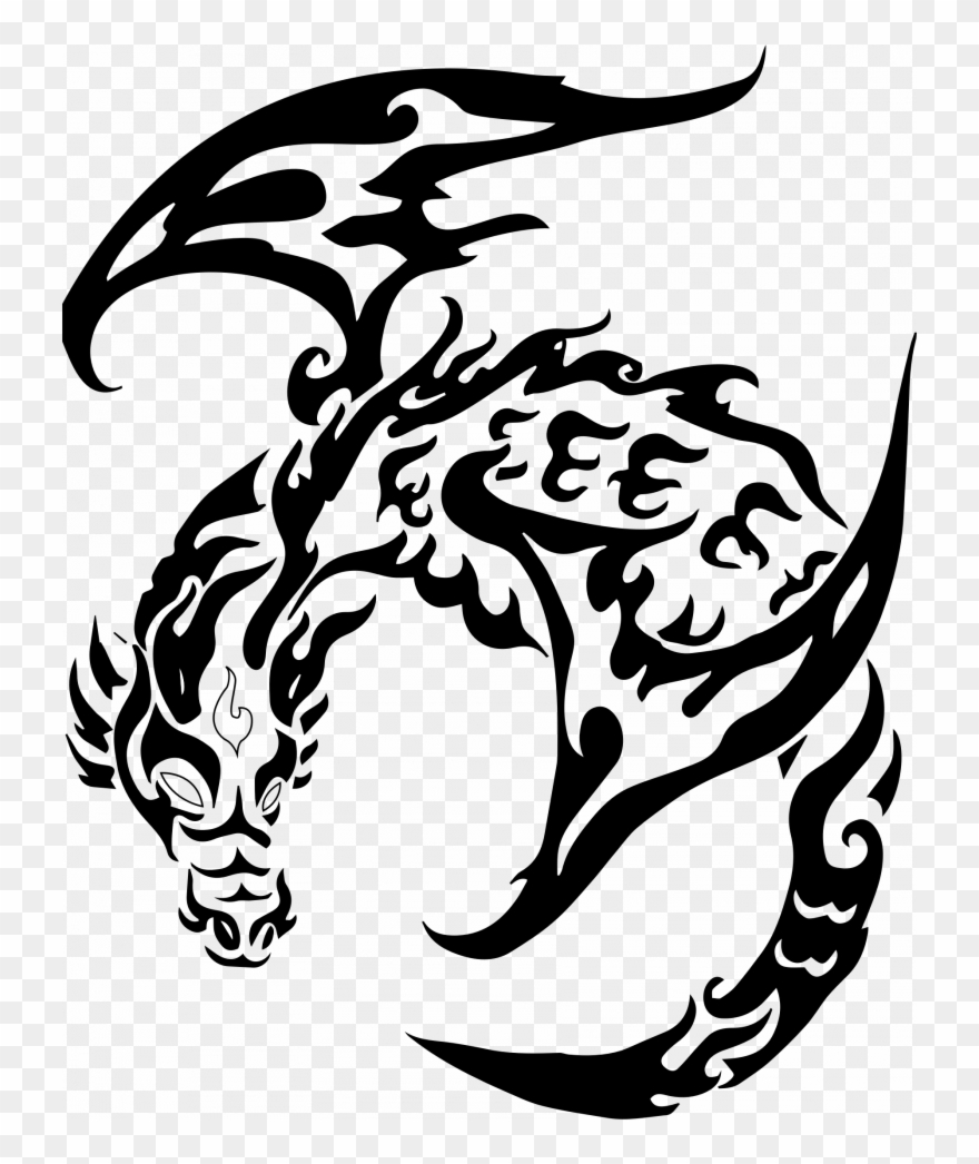 Download Dragon Tattoo Transparent Clipart