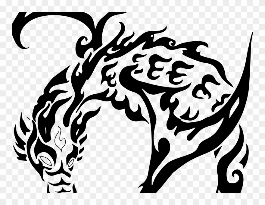 Download Dragon Tattoo Transparent - Dragon Tattoo Transparent Free Clipart