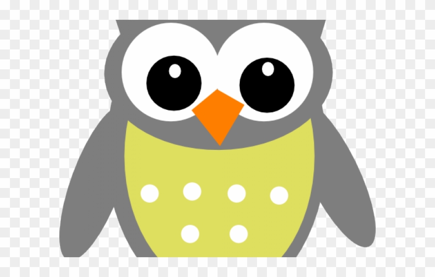 Grey Clipart Gray Owl - Png Download