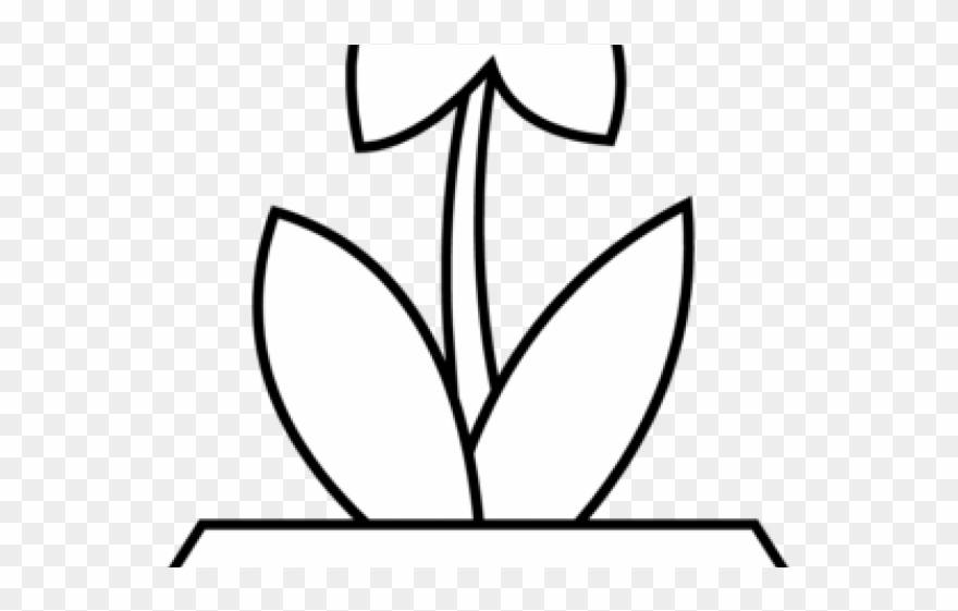 Flower Pot Clipart - Flower Pot Colouring Pages - Png Download