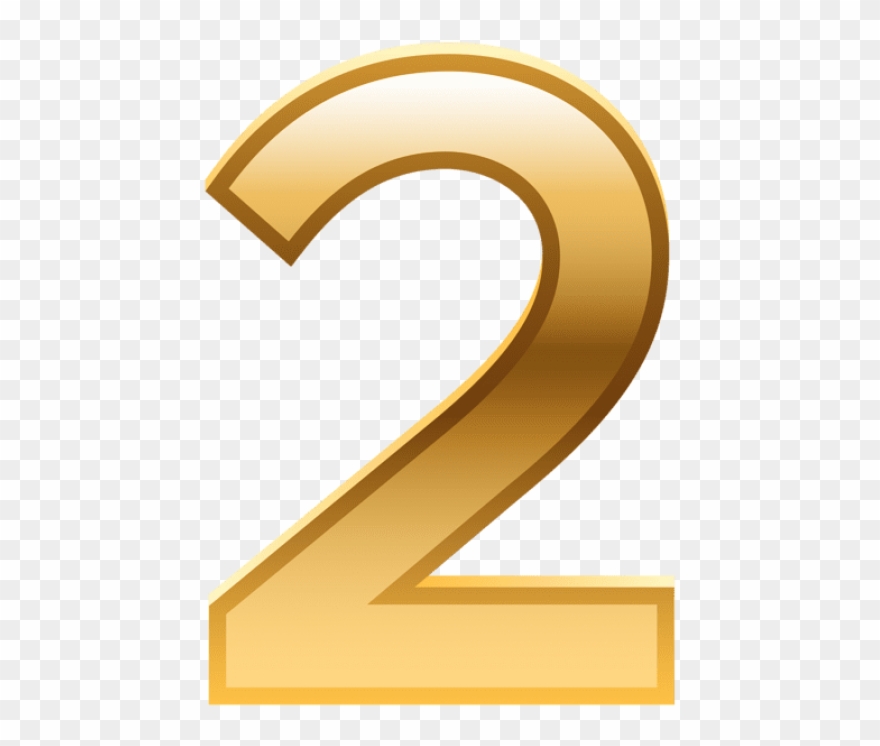 Download Number Two Golden Clipart Png Photo Transparent Png
