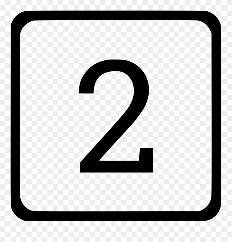 Number Two Quantity Count Keyboard Comments Clipart