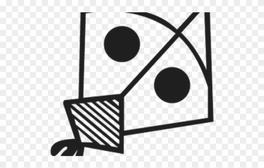Kite Clipart Black And White - Png Download