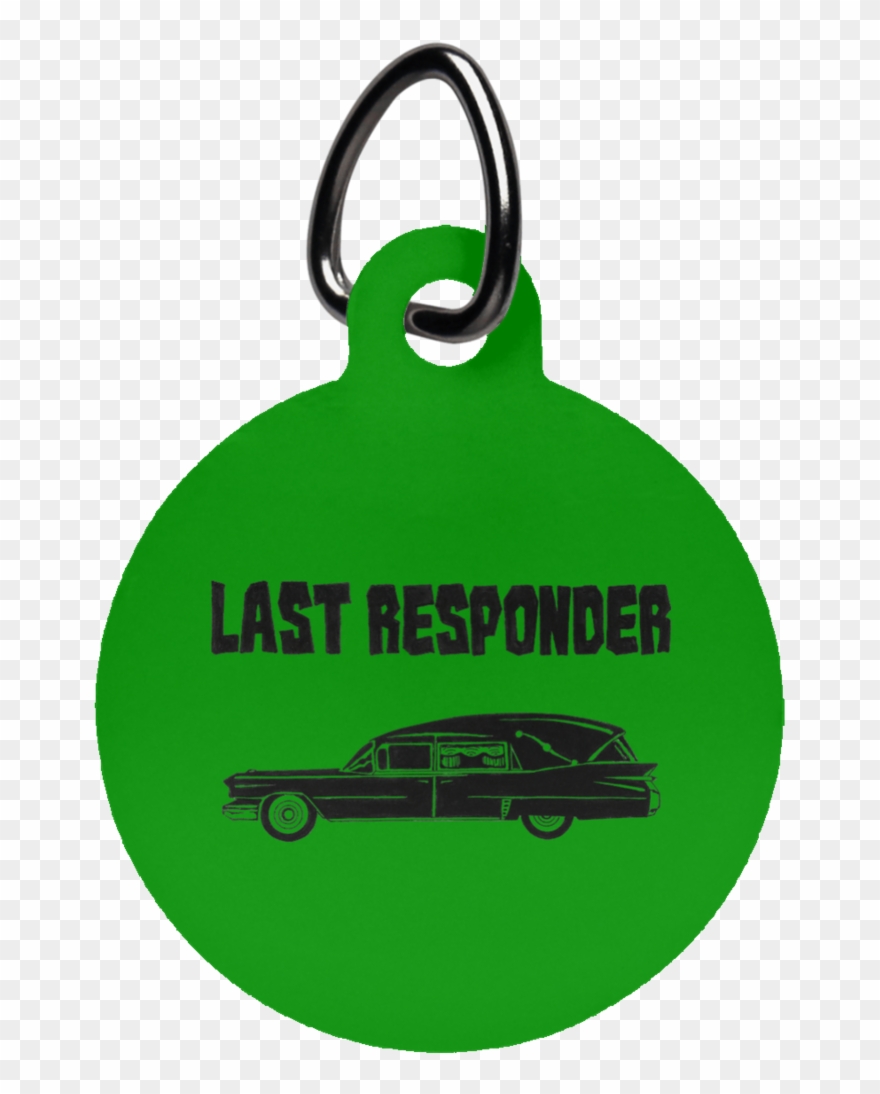 Last Responder Hearse Key Tag Clipart