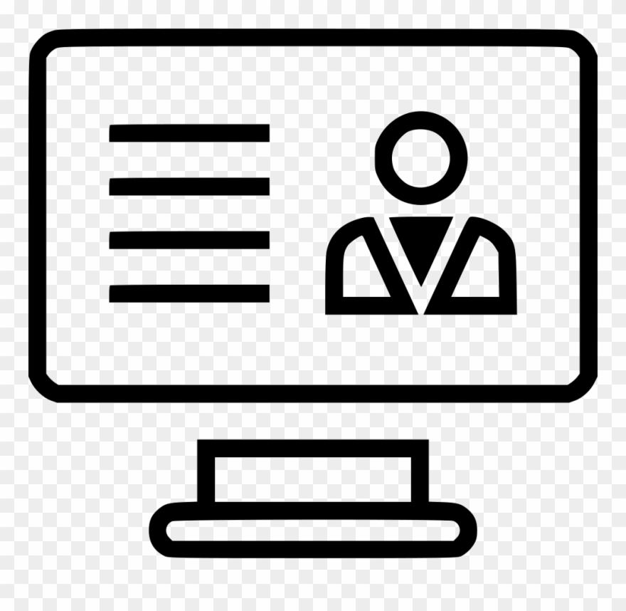 Monitor Screen Person Banker Finance Banking Comments Clipart