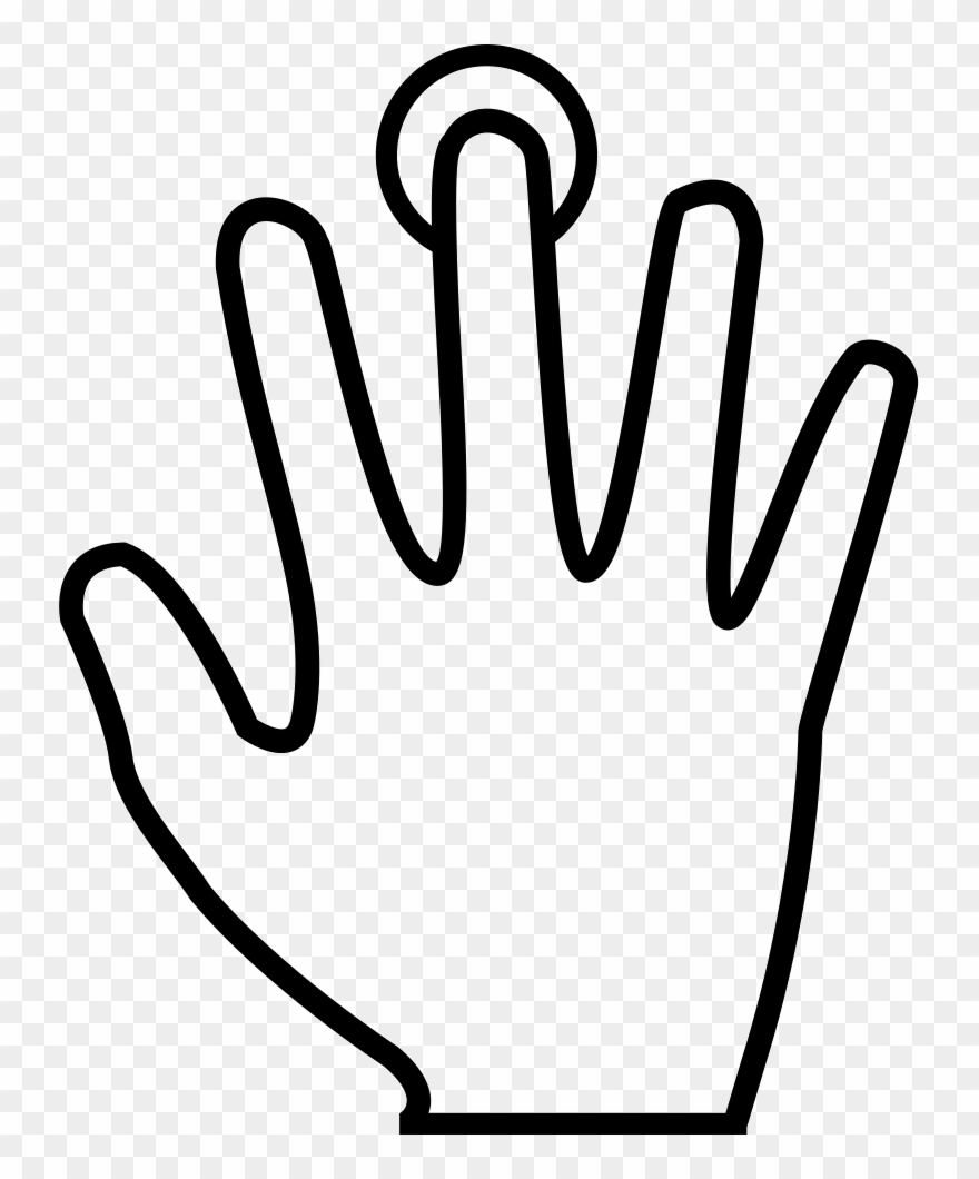 Fingerprint Scanning Of Middle Finger Comments Clipart