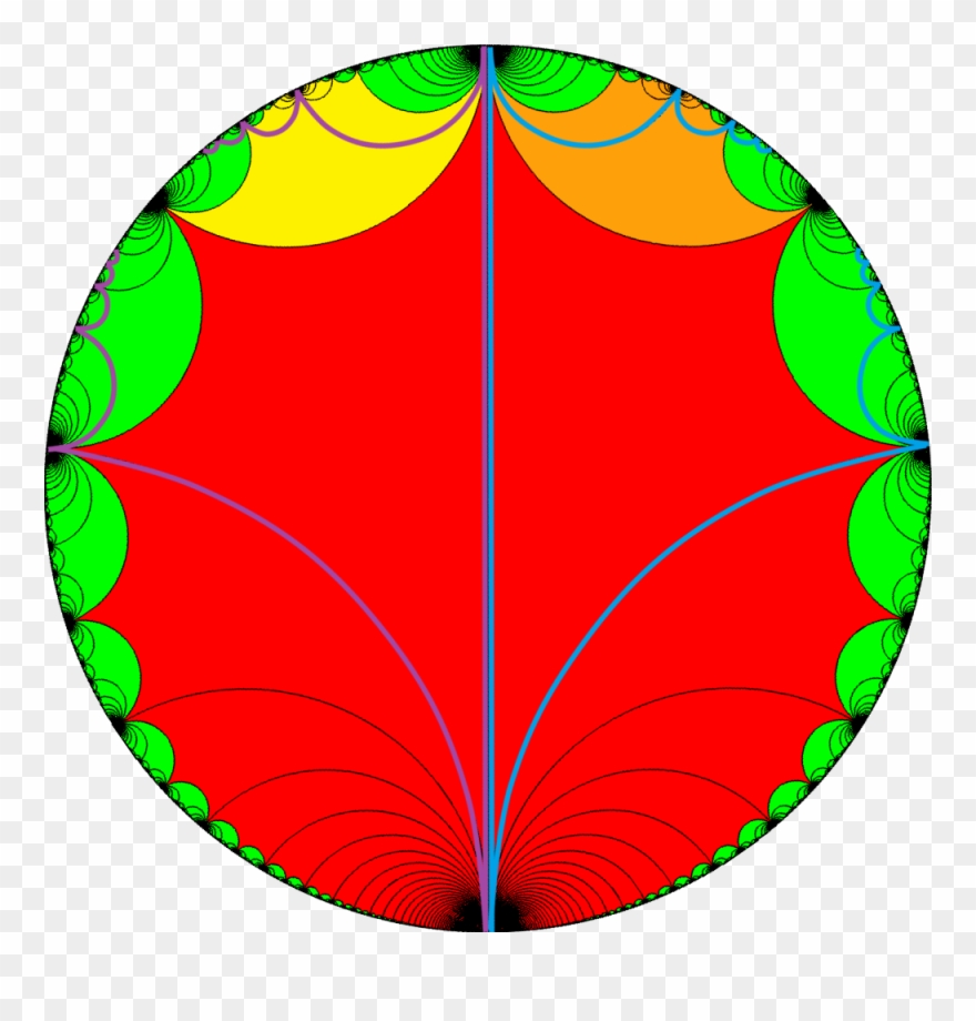 Compound Of Two Half Infinite Order Apeirogonal Tiling Clipart