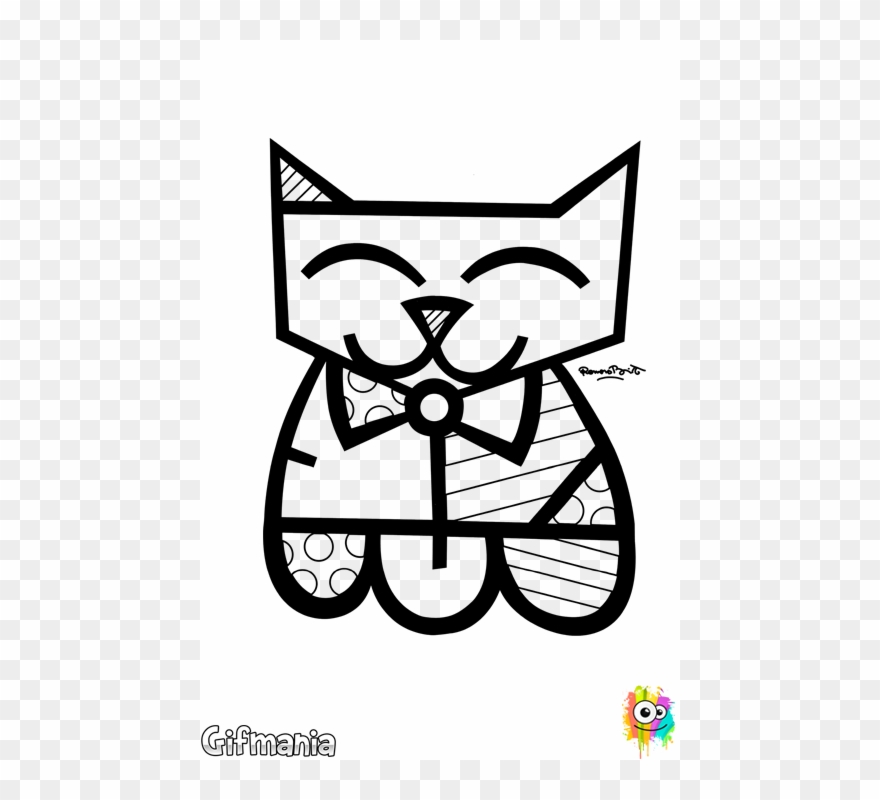 Dibujo Para Colorear De Gato De Britto Clipart
