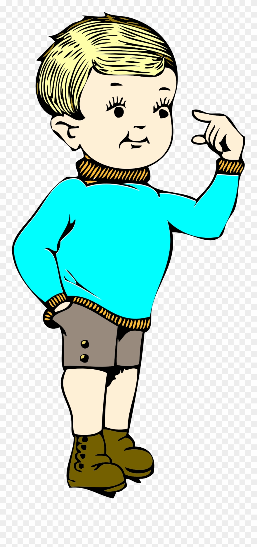 Fun Clipart Of Two Small Boys - Png Download