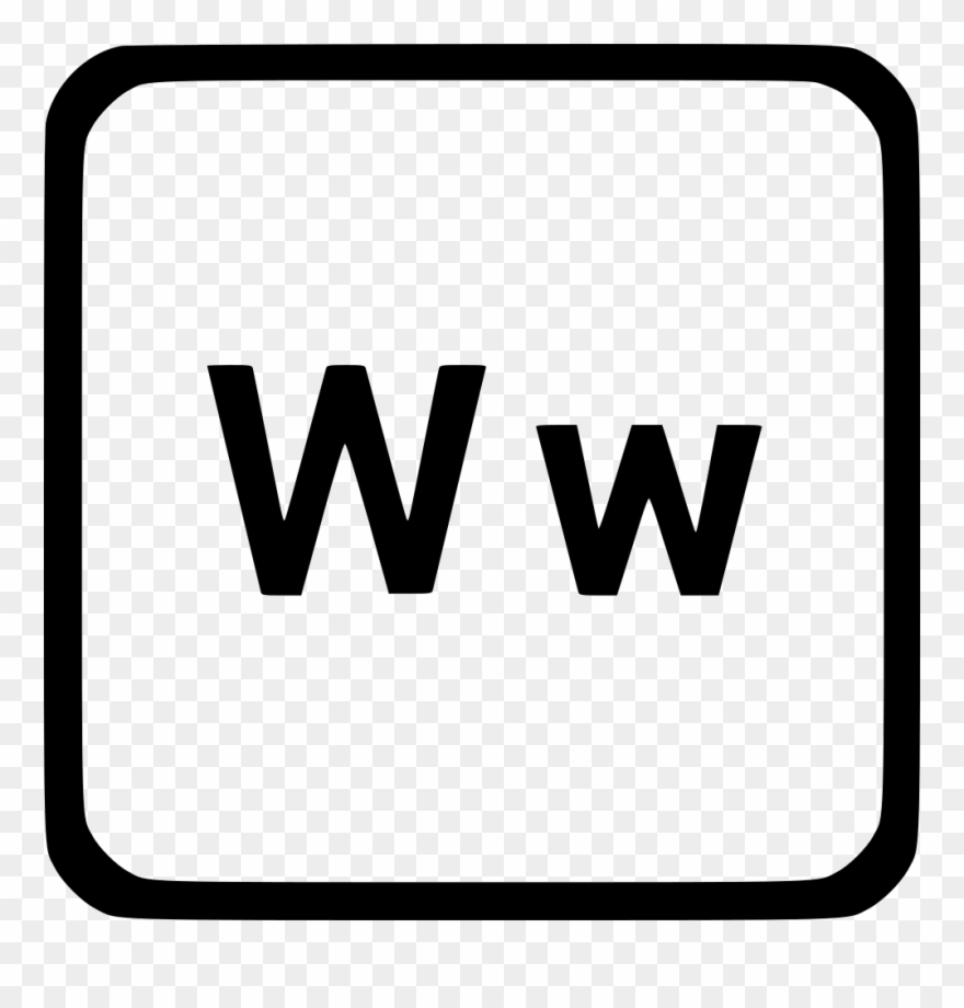 W Transparent English Clipart