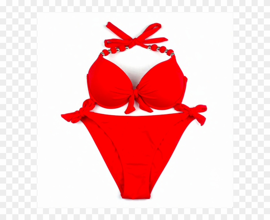 Floral Print Bikini Swimsuit Clipart