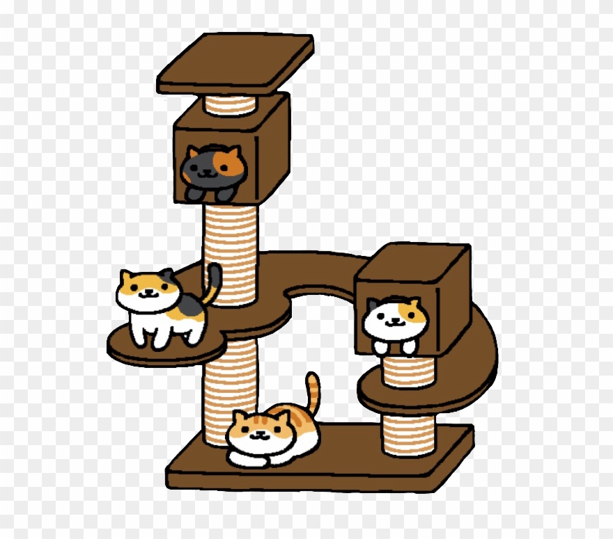 Sunny, Callie, Pumpkin, And Bandit On The Cat Metropolis Clipart