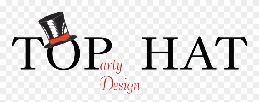 Top Hat Party Design Clipart