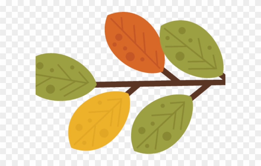 Leaves Clipart Cute - Png Download