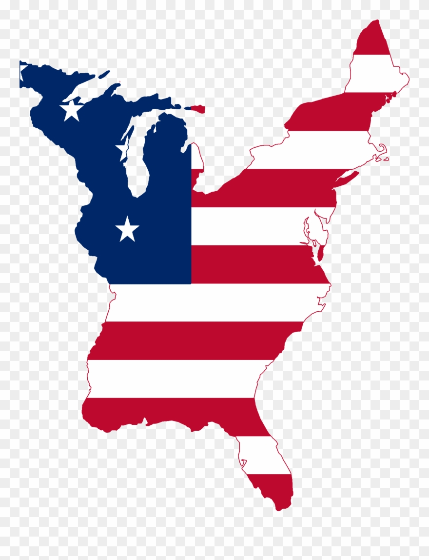 Fileflag Map Of The United States 1789png Wikimedia Clipart