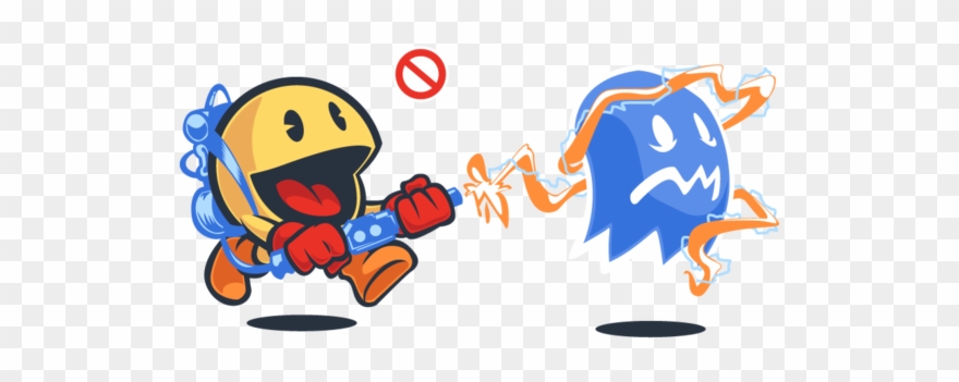 A Ghost And A Proton Pac Video Game Art, Graphic Design, Clipart