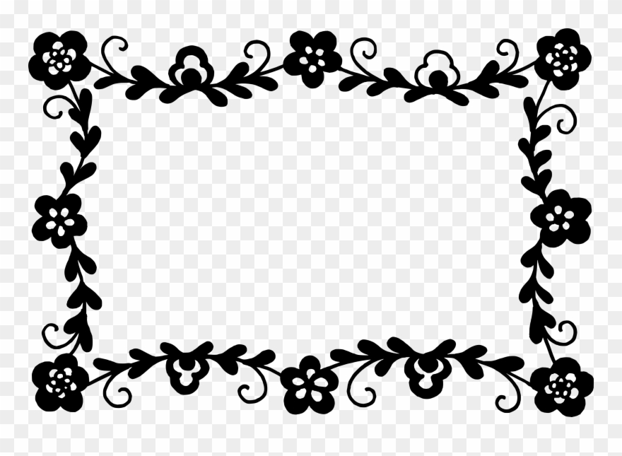 Rectangle Flower Vector Clipart
