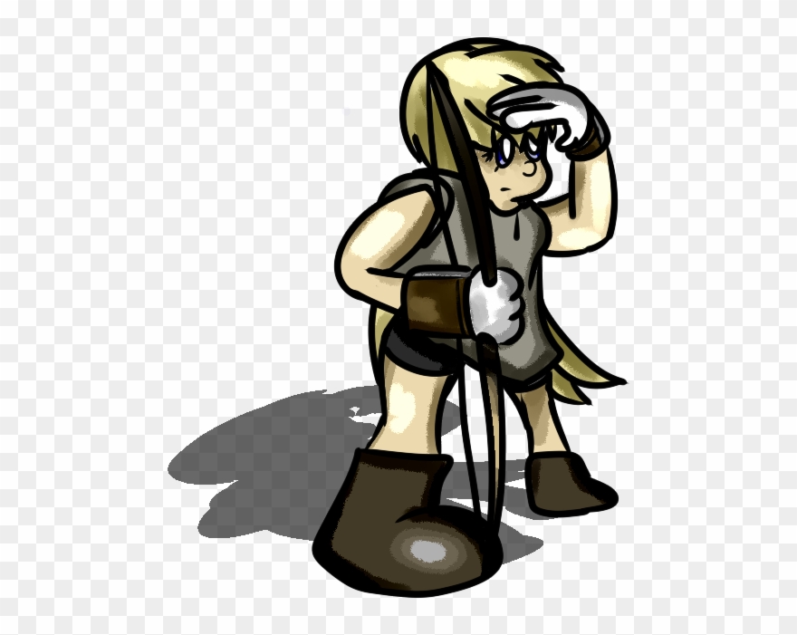 Cute Chibi Viking Archer Clipart