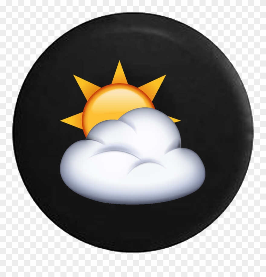 Text Emoji Sun Cloud Clipart