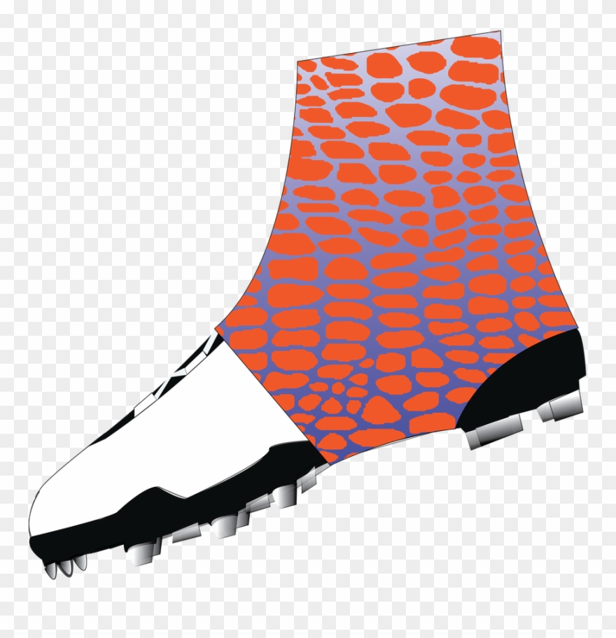 Gator- Print Royal Blue Fade To White Spats Clipart