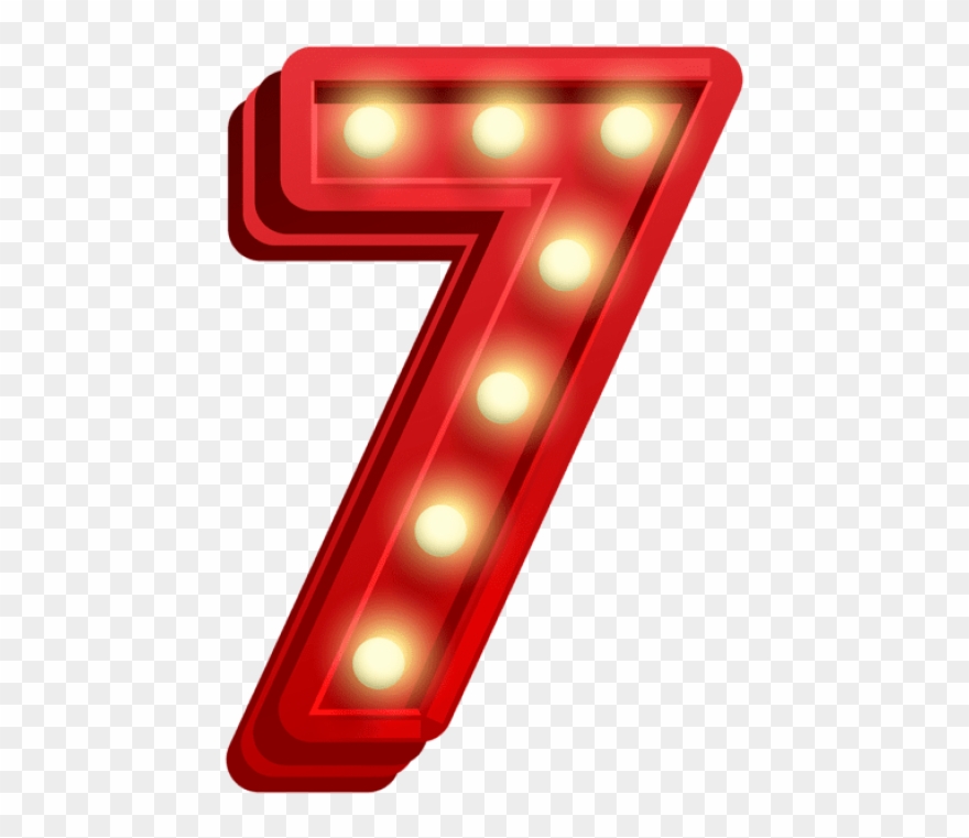Download Number Seven Glowing Clipart Png Photo Transparent Png
