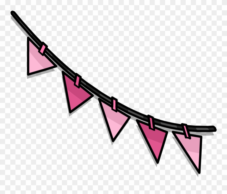 Pink Triangle Pennants In-game 3 Clipart