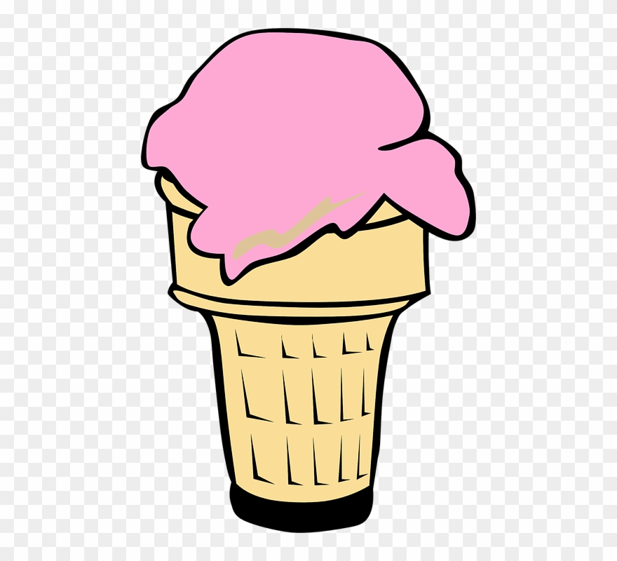 Pink Ice Cream Clipart - Png Download