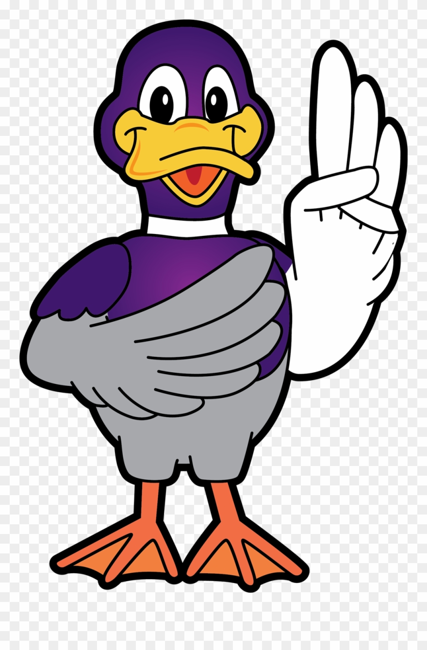 Duck Saying Oath Clipart