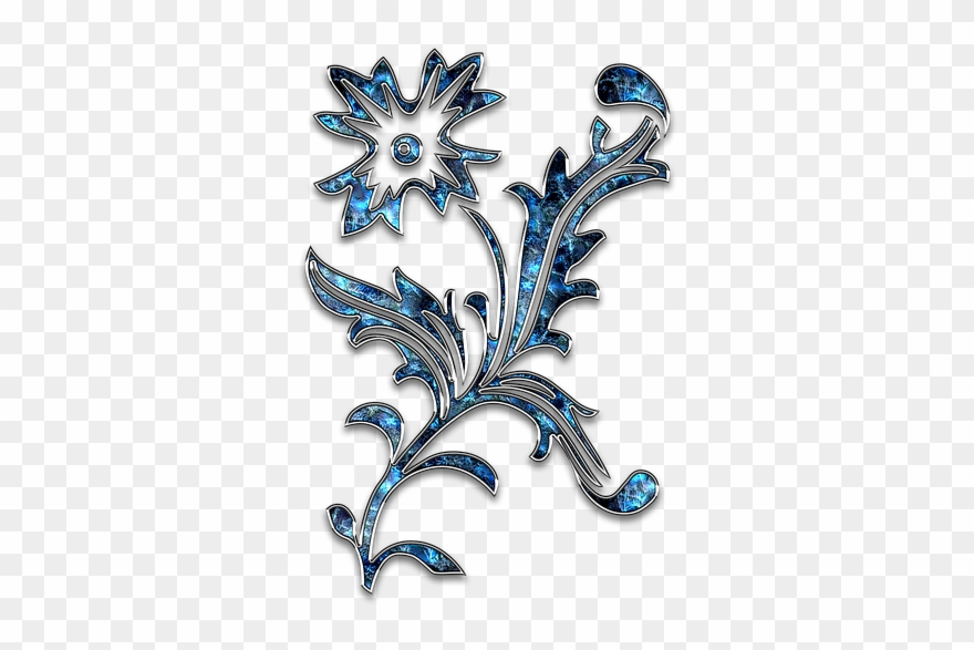 Decor, Ornament, Jewelry, Star, Glitter, Drop, Flower Clipart