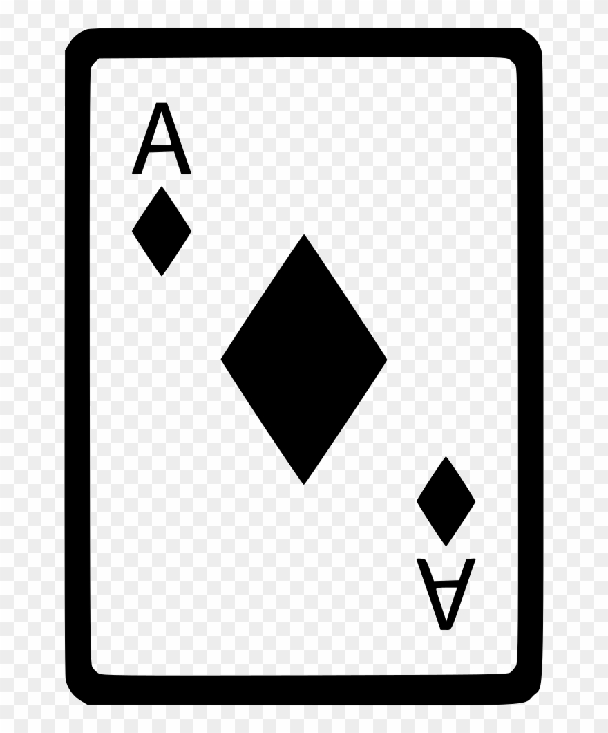 Ace Of Diamonds Card Poker Comments Clipart