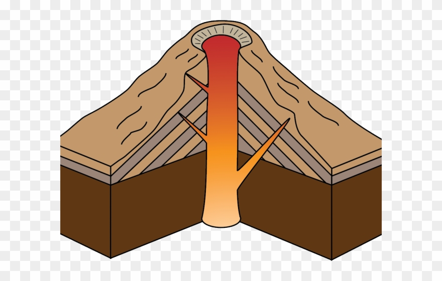 Lava Clipart Composite Volcano - Png Download