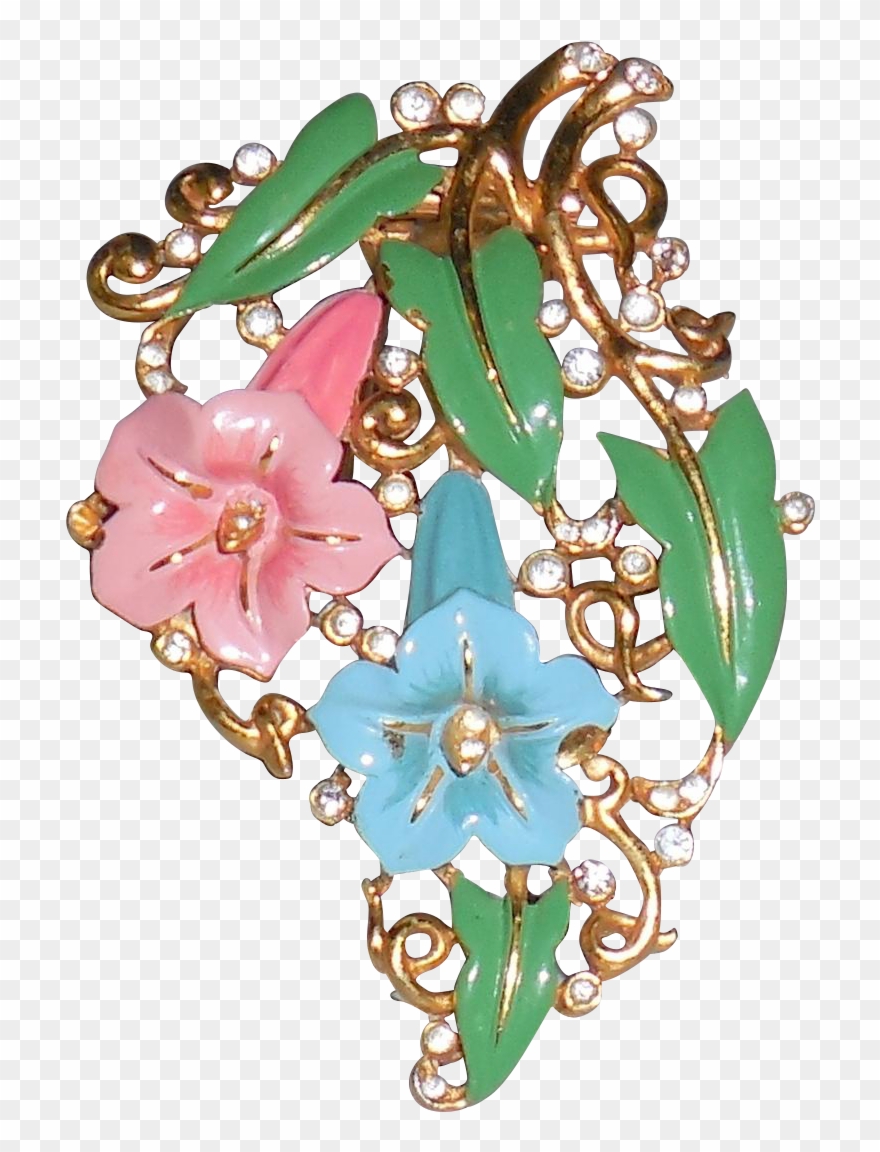 Vintage Crown Trifari Morning Clipart