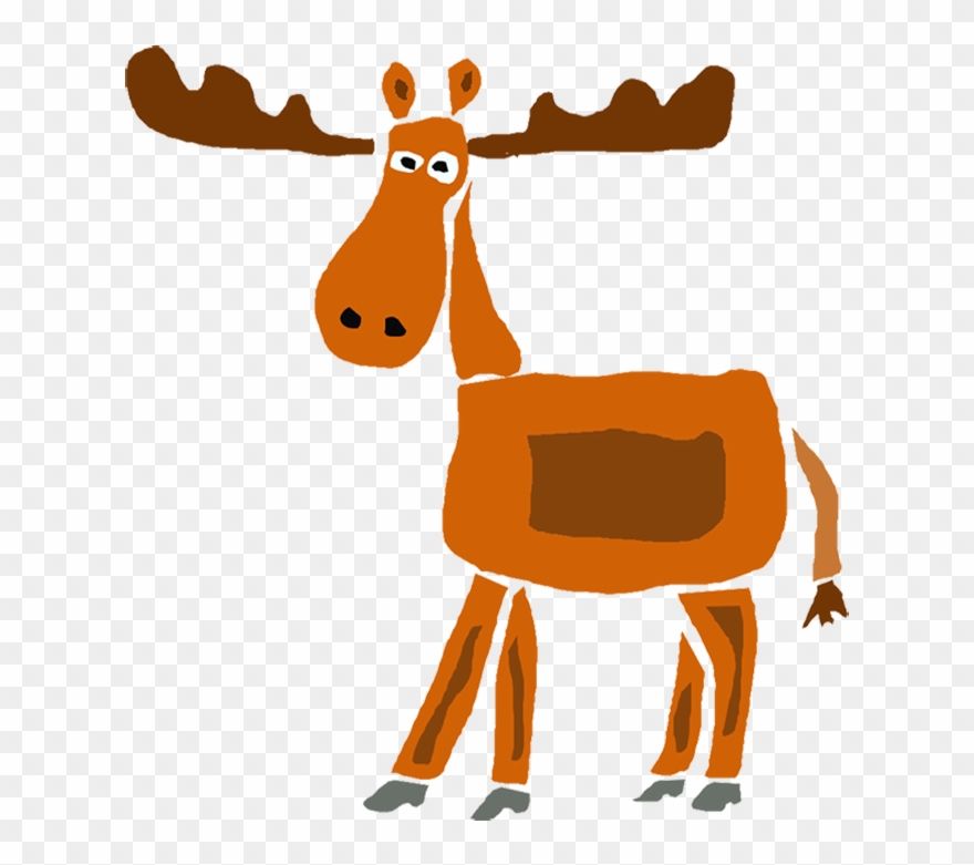 Funny Moose Art Clipart