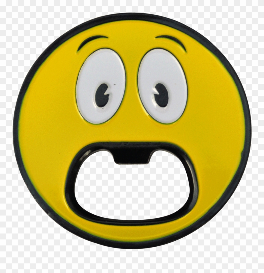 Smiley Face Bottle Opener Ball Marker & Hat Clip - Png Download