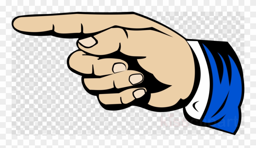 Finger Pointing Down Clipart - Png Download