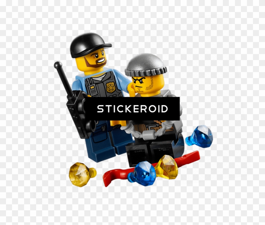 Lego Police Officer And Gangster Clipart