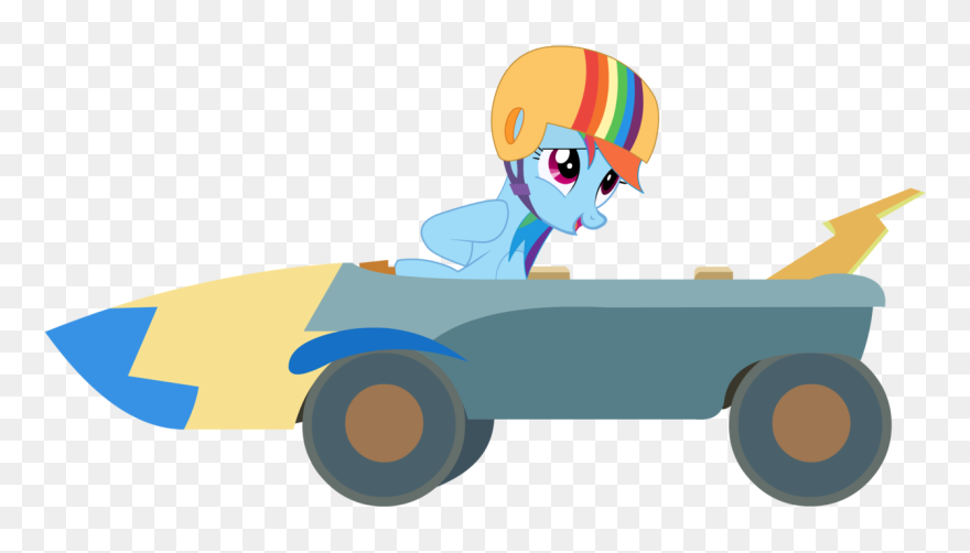 Banner Download Rainbow Dash And Her Go Kart By Clipart
