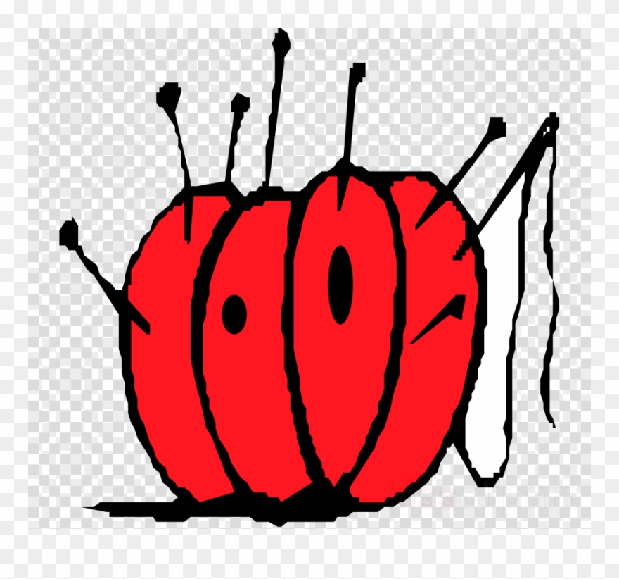 Pins And Needles Clipart Hand-sewing Needles Pincushion - Png Download