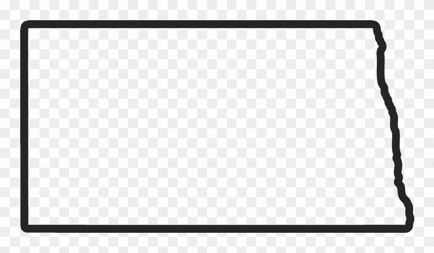 North Dakota Outline Rubber Stamp Clipart