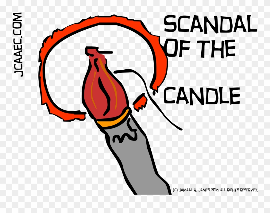 Scandal Of The Candle Illustration By Cartoonist Jamaal Clipart