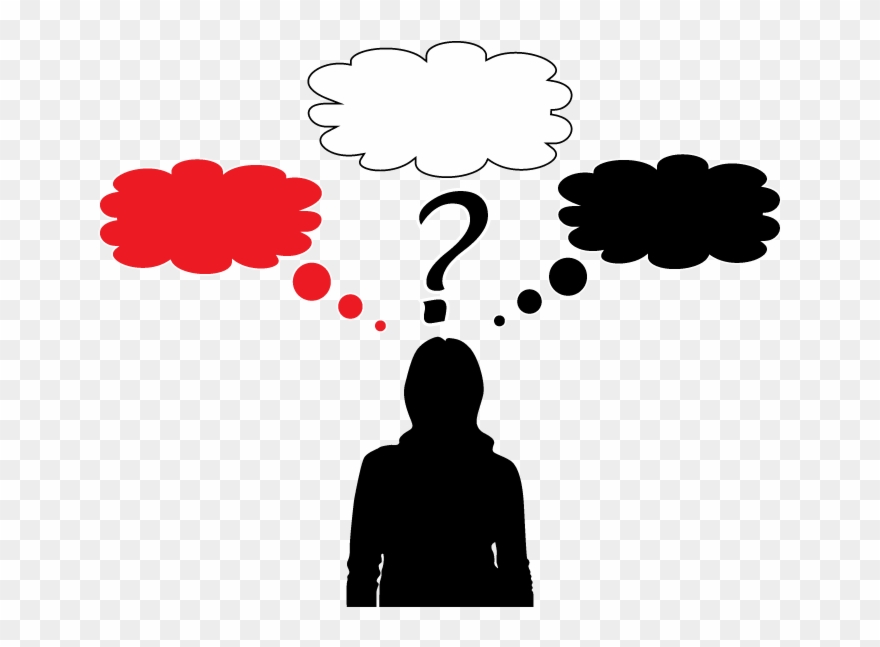 Woman-wondering - Clipart