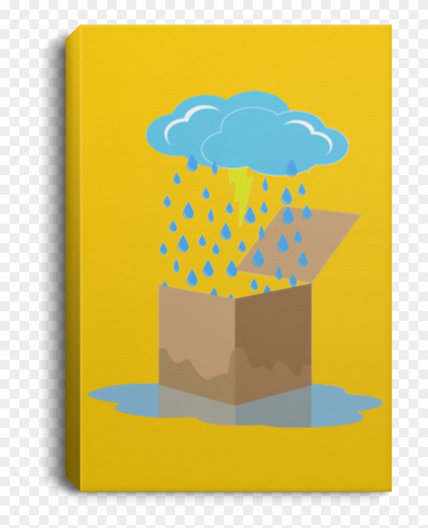 Rain Box Portrait Canvas Clipart