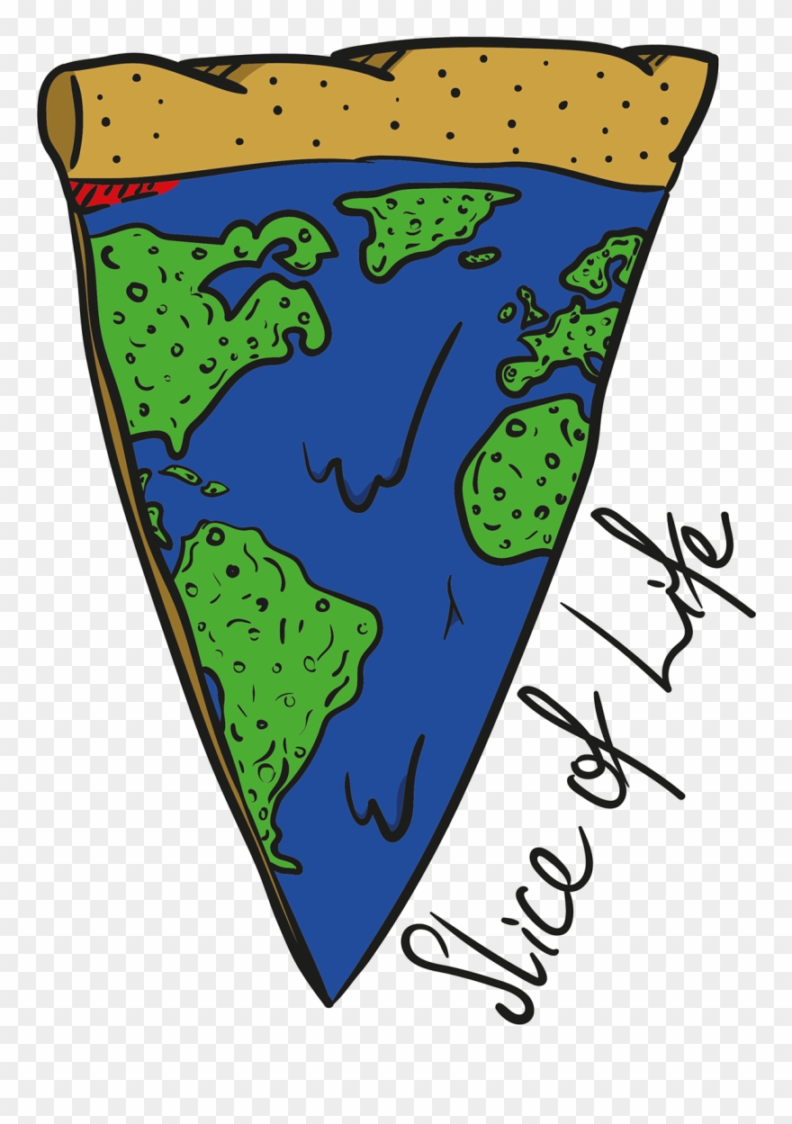 The Logo Has Its Toppings Show A Slice Of The World Clipart