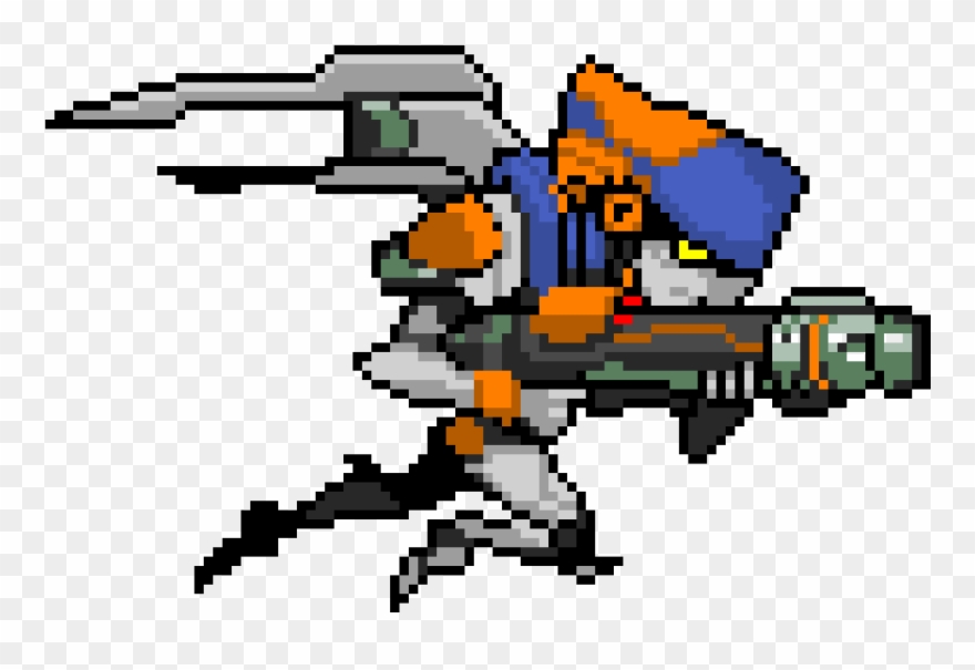 Pharah Pixel - Mechaqueen Clipart