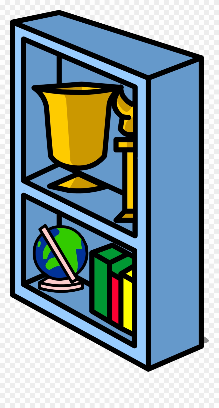 Blue Bookshelf Sprite 008 Clipart