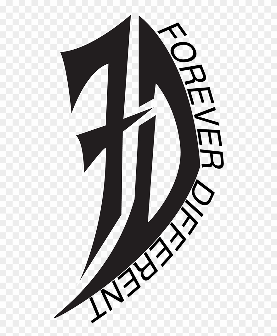 Forever Different Clothing Brand Logo Concepts Clipart